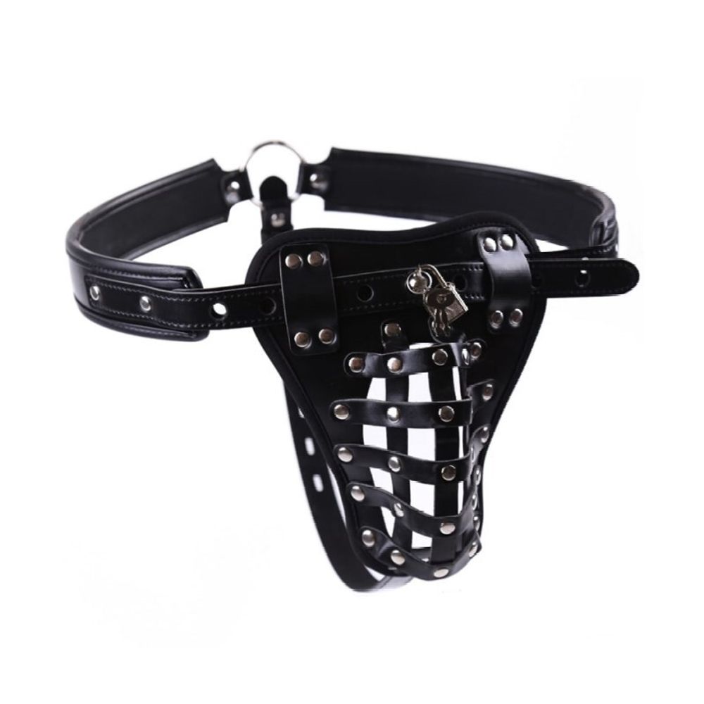 Мужские трусы стринги черные Romeo Rossi 1045