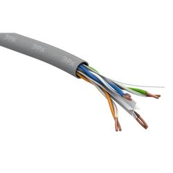 Кабель витая пара ЭРА U/UTP 4x2x23 AWG Cat 6 CU PVC 305 метров | Электротовары