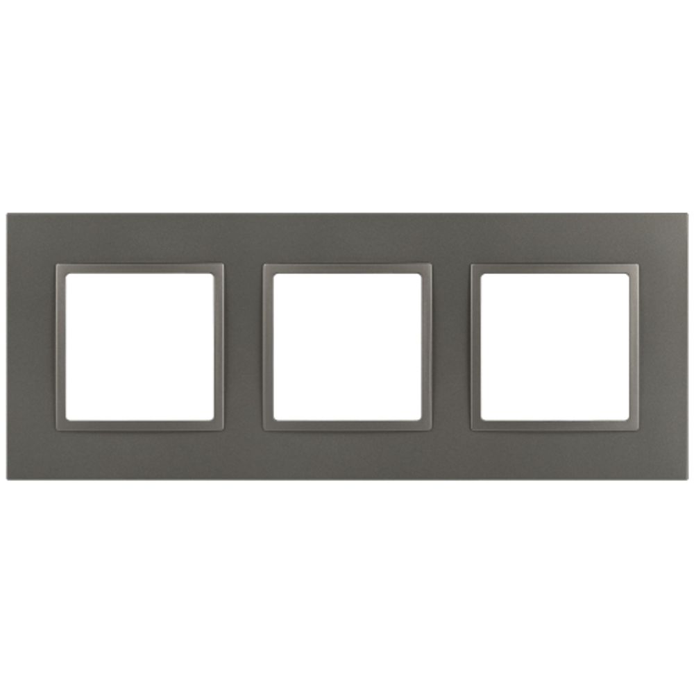 Рамка для розеток и выключателей ЭРА Elegance 14-5013-16 Classic, на 3 поста, титан