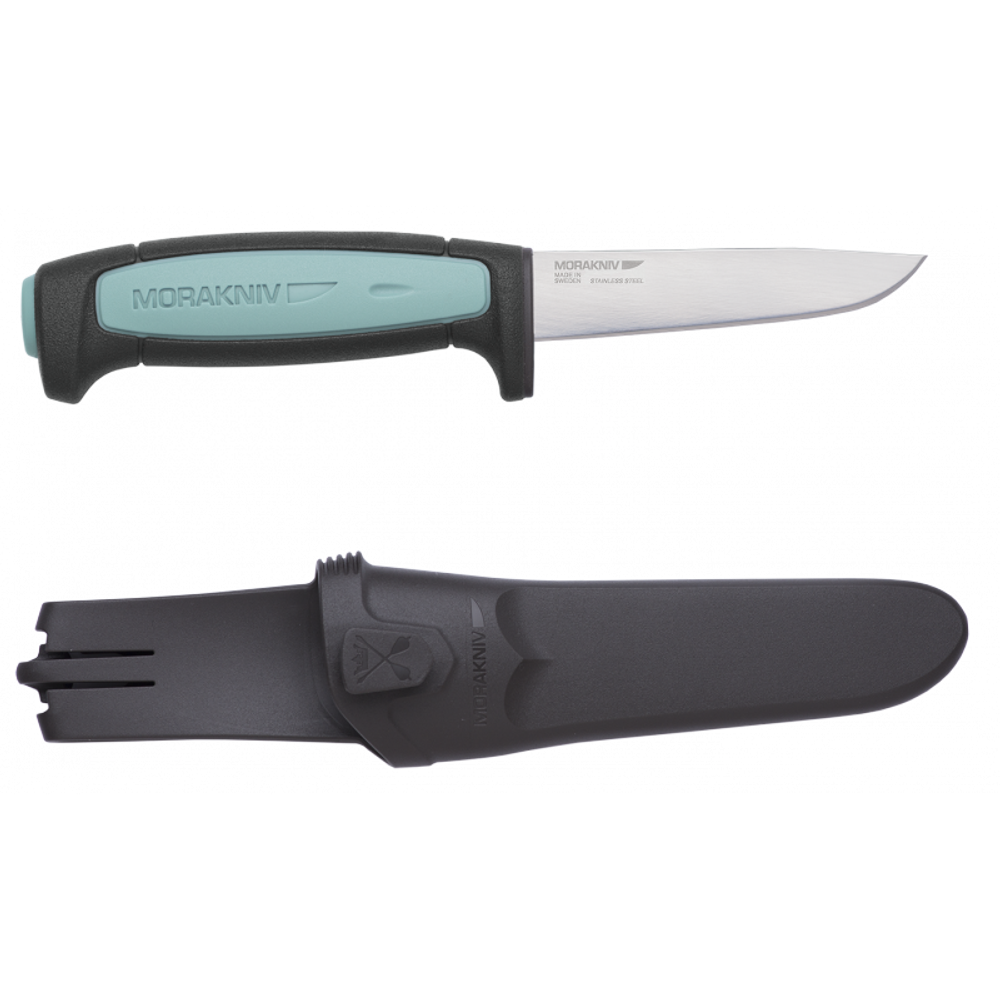 Нож Morakniv Flex, нержавеющая сталь, черный/голубой