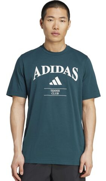 Мужская теннисная футболка Adidas Heritage Graphic - aurora ivy