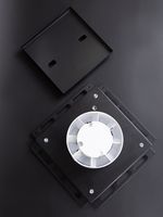 Решетка скрытого монтажа РППВ 100х100 Черный