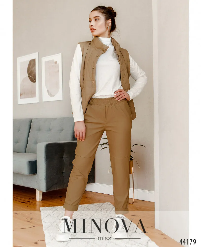 Брюки 2153-бежевый Minova