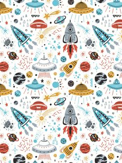 Постельное белье Сказка "Alien" 1,5-сп Наволочка 50х70 см 1 шт Простынь на резинке 90х200 см Пододеяльник 145х215 см,бязь