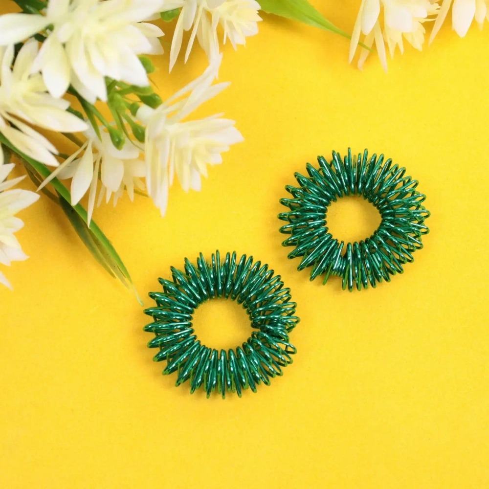 Массажер для пальцев «Кольцо Су-Джок» (набор 2 шт.), 3*0,9 см