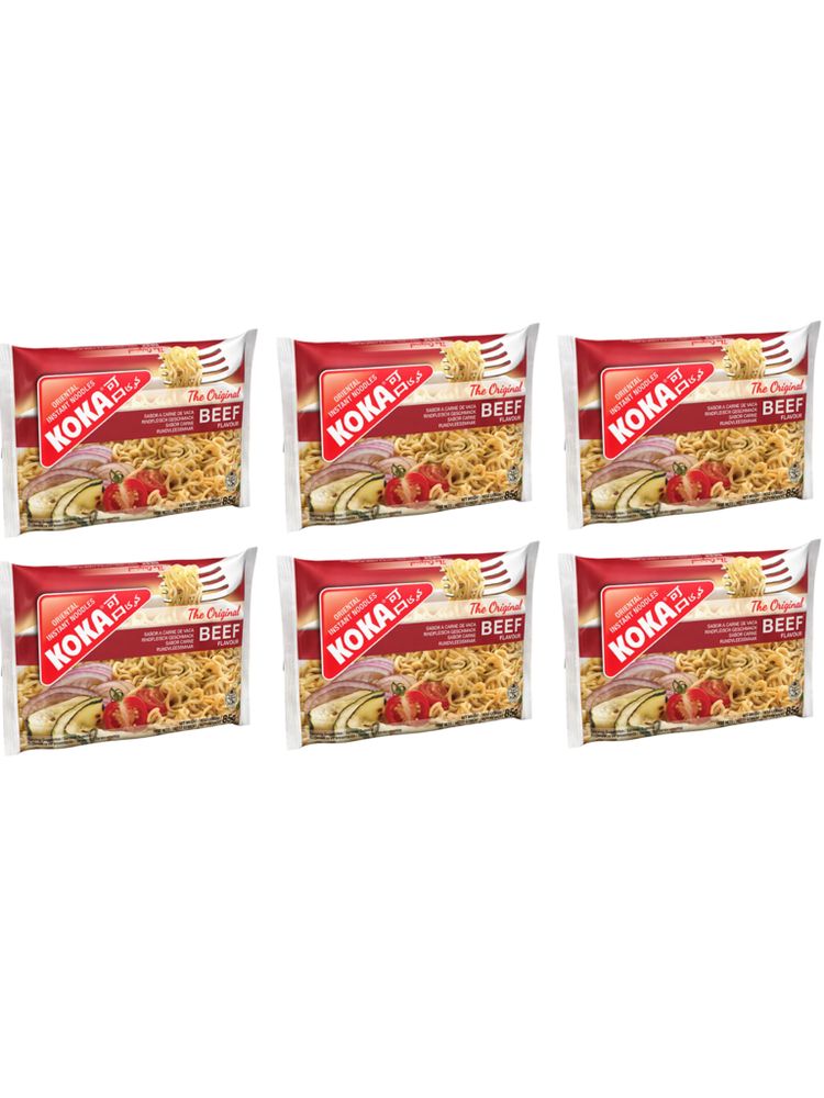 Лапша KOKA Original со вкусом говядины 85 г 6 шт