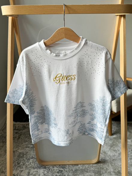 Хлопковая футболка Guess, 128