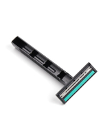 Бритва мужская одноразовая, 24 штуки, 2 лезвия, Haowell, увлажняющая полоска с алоэ вера и витамином E.