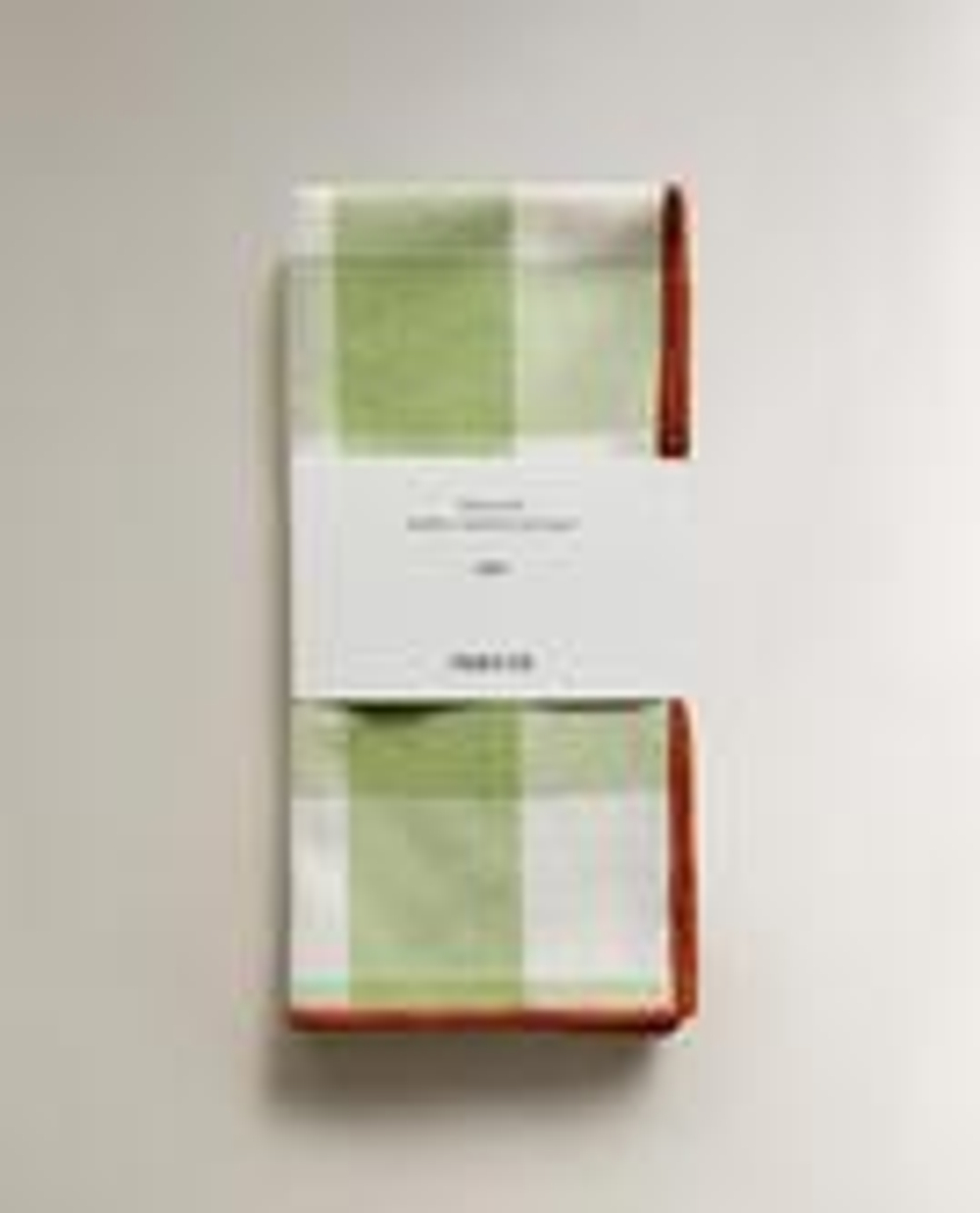 ZARA HOME САЛФЕТКИ В КЛЕТКУ (НАБОР ИЗ 2 ШТ.), ЗЕЛЕНЫЙ