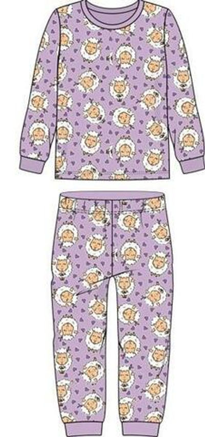 Пижама для девочки р.128-64 сиреневый