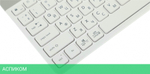 Клавиатура A4Tech Fstyler USB slim White белый/серый (FK25)