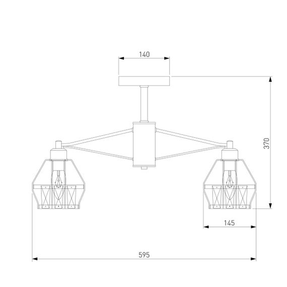 Потолочная люстра Eurosvet 70075/5 черный