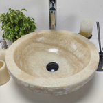 Раковина из оникса Bowl Yellow Marmo Small BO-60956 40*40*15