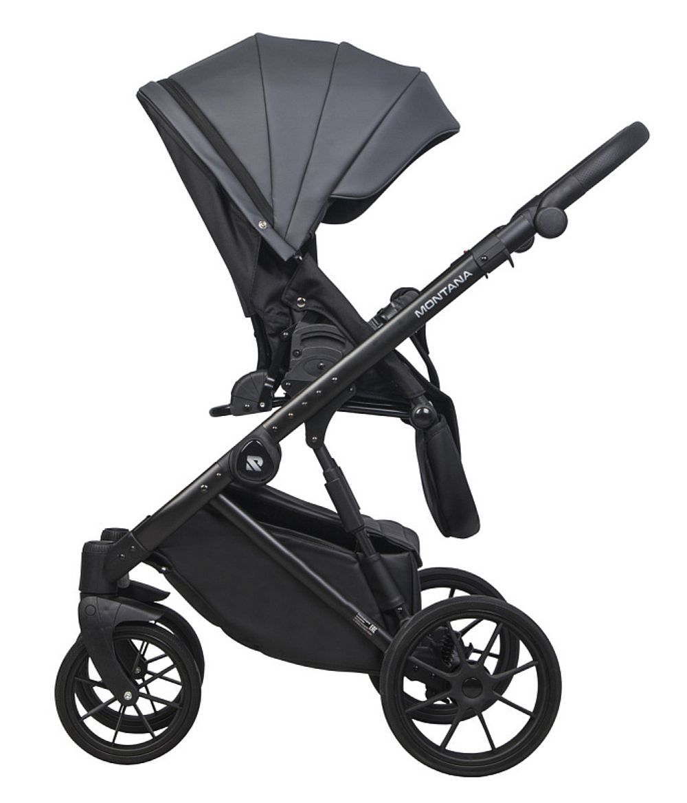 Детская коляска Riko Basic Montana Ecco 2 в 1 24 Graphite