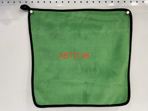 M-02HA / Мягкое полотенце из микрофибры для чистки автомобиля (серый / зеленый) 40x40 см (1 шт.) Оптом