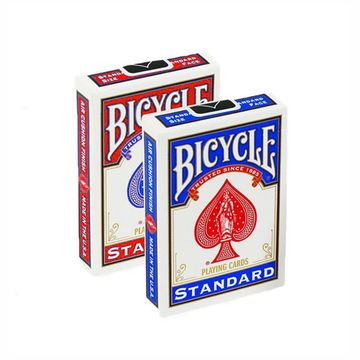 Карты "Bicycle Blank Back Standard Face red/blue"