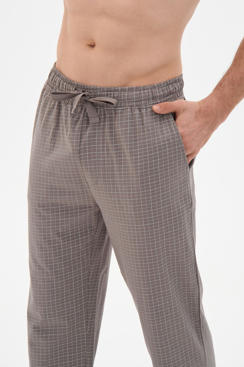 Мужские домашние брюки (Размер: XXXL) (Цвет: бежевый)