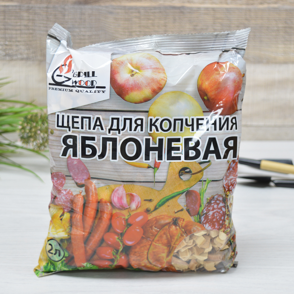 Щепа для копчения "Яблоня" 2л