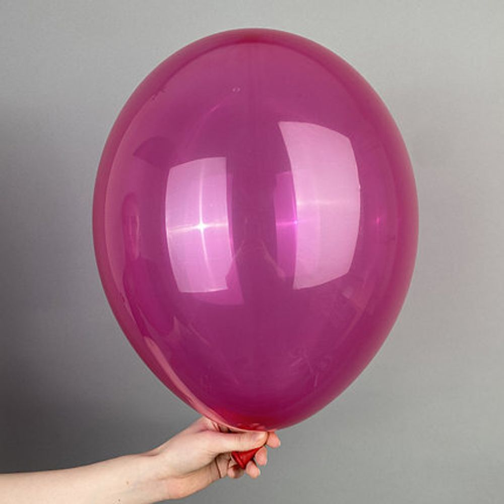 B Шар кристалл 12" / 30 см 034 фуксия (БГ-17)  Изображение2