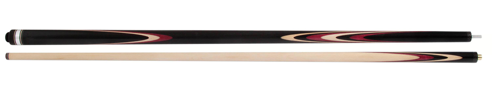 Бильярдный Кий для русского бильярда Копер двухсоставной (черный граб, белый граб, амарант)