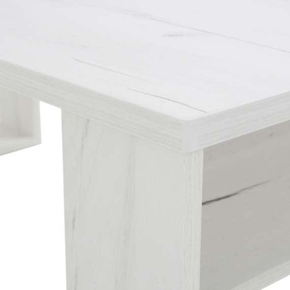 Стол журнальный BeautyStyle 25 дуб крафт белый/без стекла