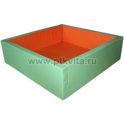 Сухой бассейн без аппликации (квадратный, разборный, мягкое дно 10 см.)