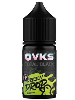 Купить Ароматизатор QVKS Total Black 13мл - Огурец Киви Бузина