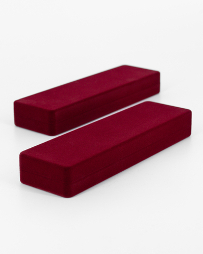 Футляр флокированный, прямоугольный, серия "Классика", 165х48х24 мм