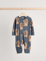 Комбинезон / Cлип для малышей Next N26-395, 3 шт., Бежевый, Серый, Синий