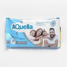Влажные салфетки Aquella, антибактериальные, 15 шт.