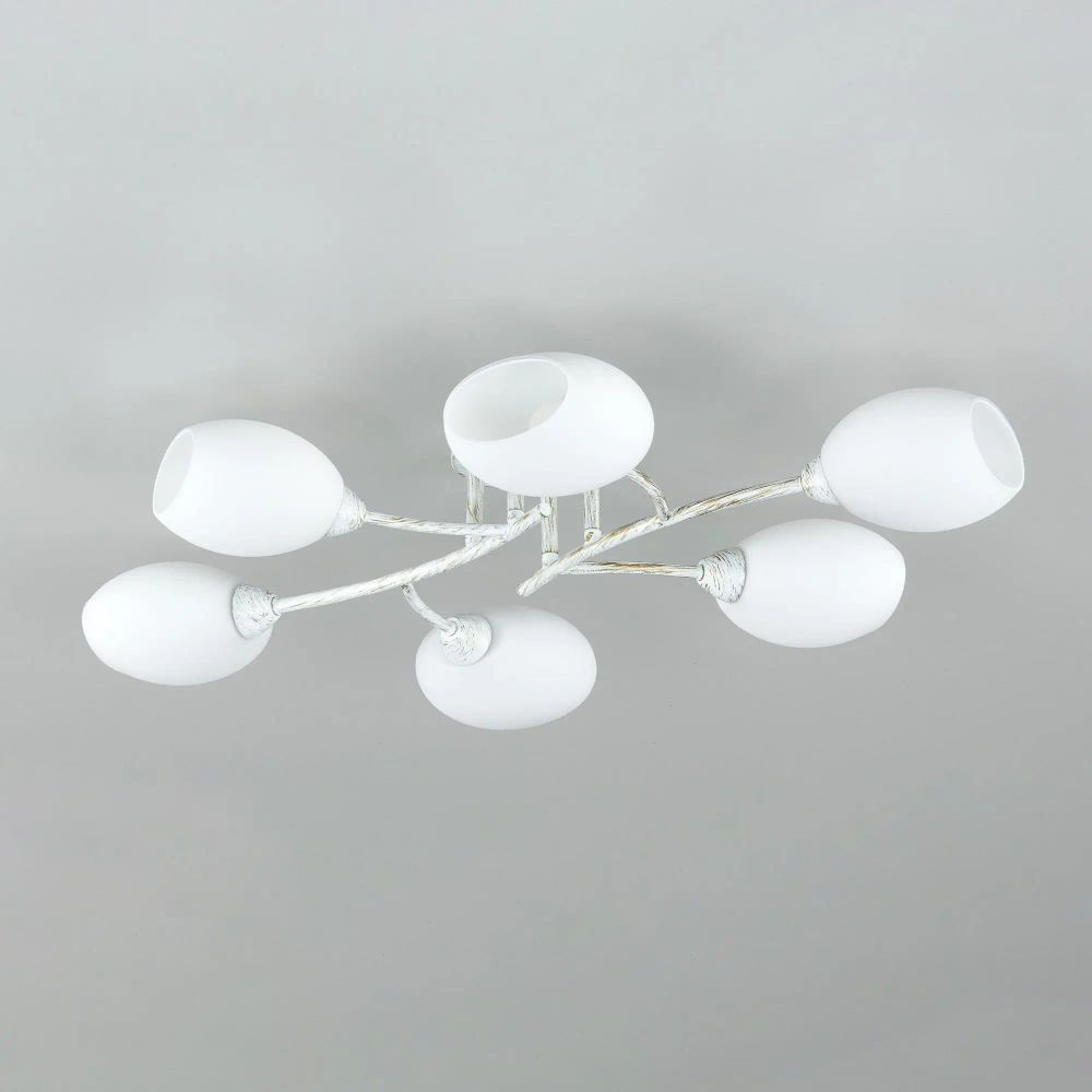 Citilux Флорида CL148160 Люстра потолочная Белая с патиной