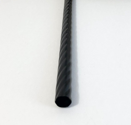 Труба Ост витая для кованого карниза d16 мм, цвет черный