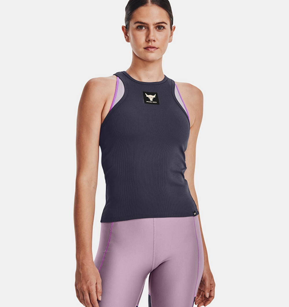 Женская Майка Under Armour Pjt Rock Rib Tank-GRY