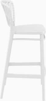 Стул пластиковый барный Siesta Contract Portofino, белый