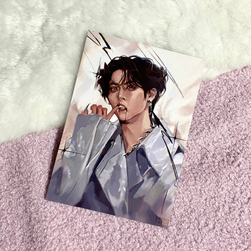 Арт принт / cherryleash / STRAY KIDS / Минхо #05