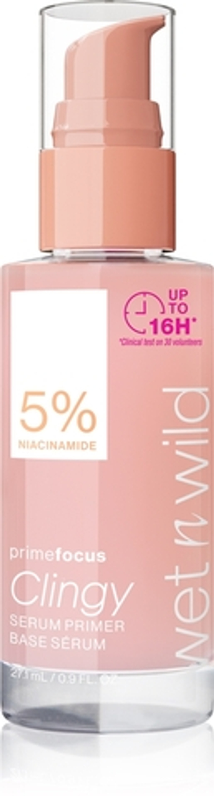 Wet n Wild PrimeFocus Clingy Serum Primer - Долговременная основа под макияж, 27 ml