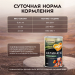 Влажный корм консервы для щенков всех пород Деликатес "Потофё по-провански" паштет из перепёлки с тыквой Мнямс 0,4кг 12 шт