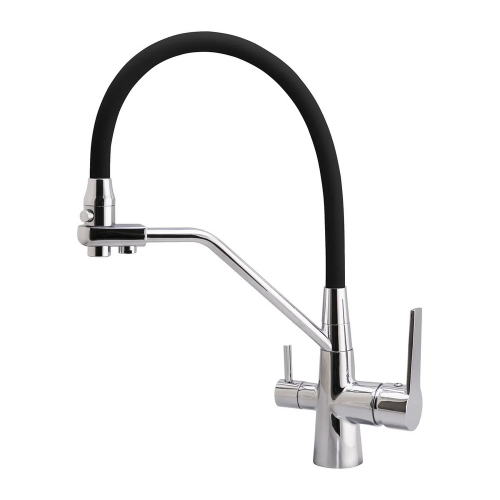 Смеситель ZEGOR для кухни с подкл. к фильт. с пить SAM18-A165KB