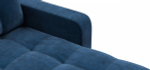 Угловой диван Денди Велюр Монолит синий