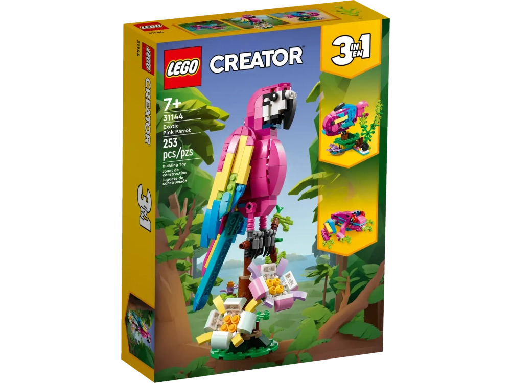 Конструктор LEGO Creator 3in1 31144 Экзотический розовый попугай, 3в1