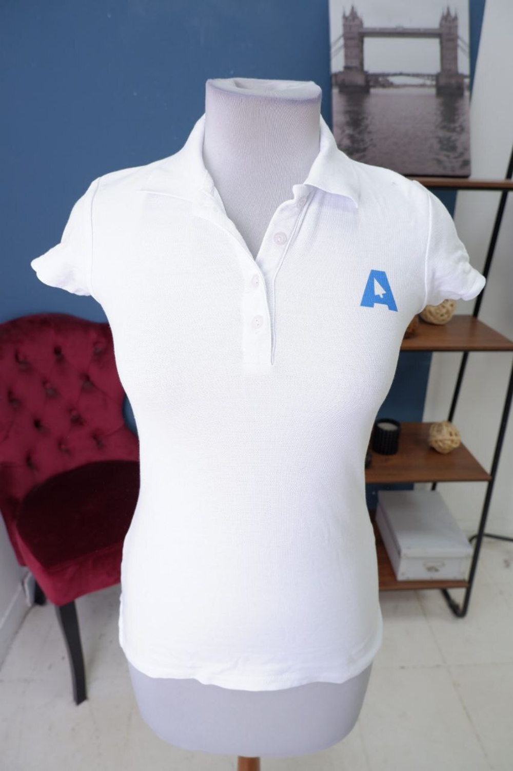 Футболка-поло Redfort с принтом 44 размер