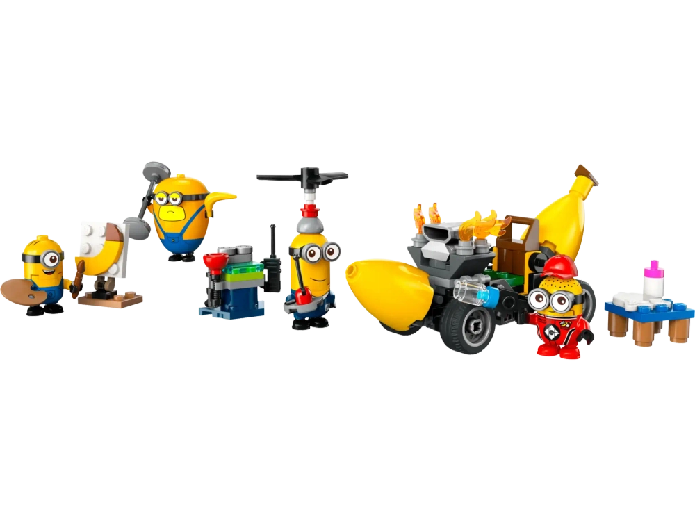 Конструктор LEGO Гадкий я 4 75580 Миньоны и автомобиль-банан
