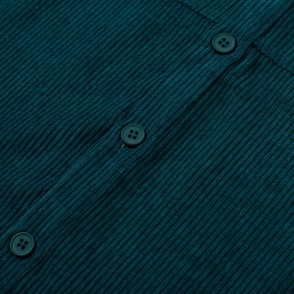 Рубашка YMKASHIX Velvet Button Изумрудная