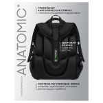 Ранец Berlingo Expert "Black" 37*28*16см, 2 отделения, 2 кармана, анатомическая спинка.