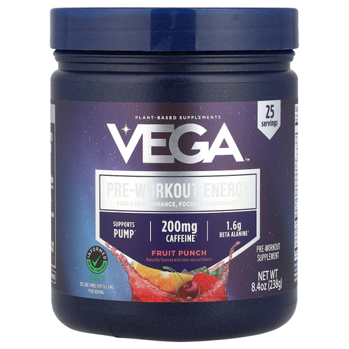 Vega, Pre-Workout Energy, фруктовый пунш, 238 г (8,4 унции)