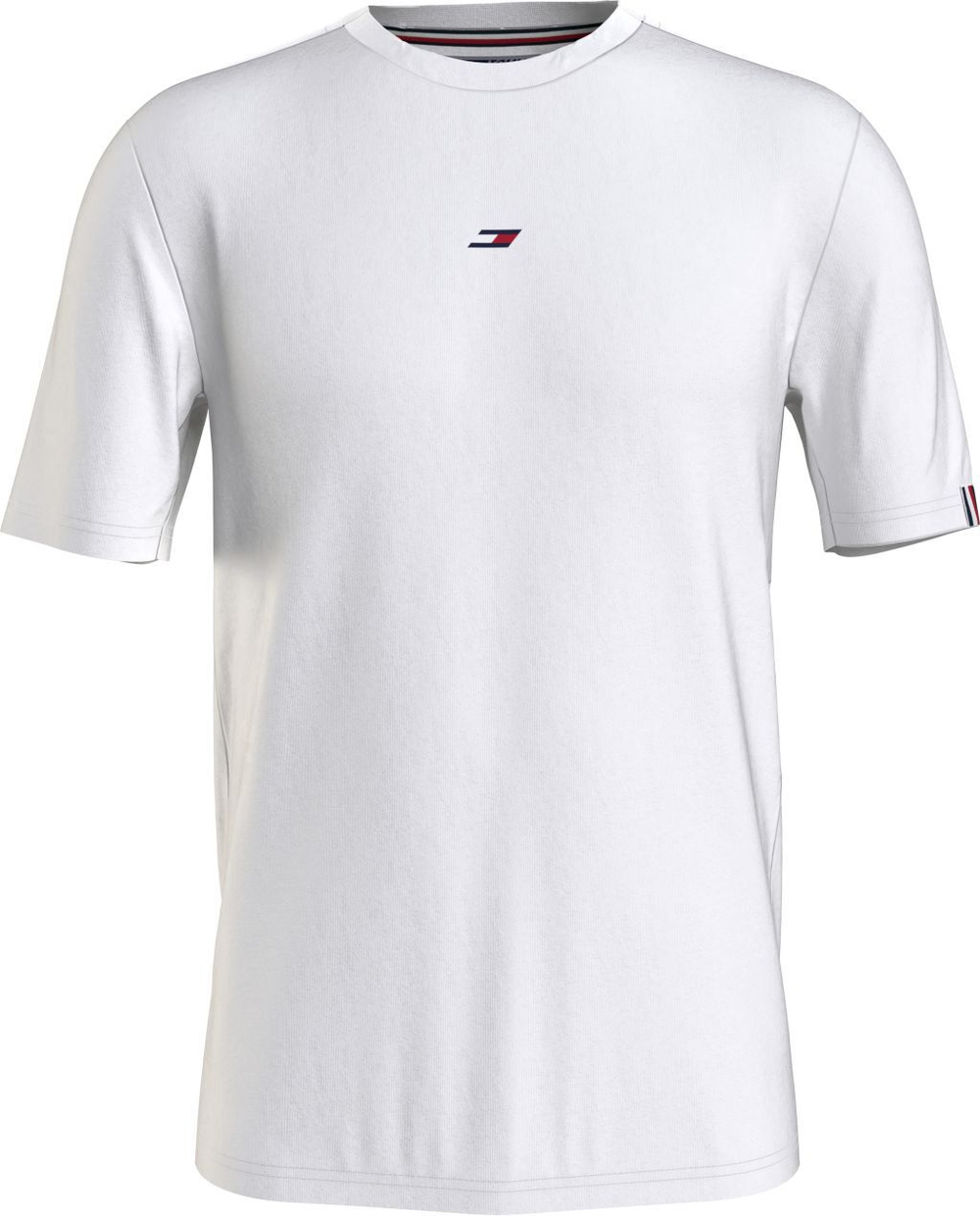 Мужская теннисная футболка Tommy Hilfiger Essentials Small Logo SS Tee - white