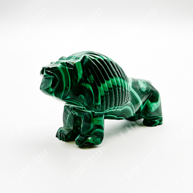 Большой лев. Статуэтка из натурального камня. Малахит. Конго, Центральная Африка. ХХ в.