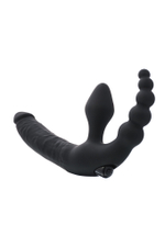 Страпон безремневой Toyfa Black and Red черный