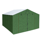 Палатка сварщика МногоТентов домик 4х6х2,6 м. (Стены брезент ОП/крыша ткань ПВХ).