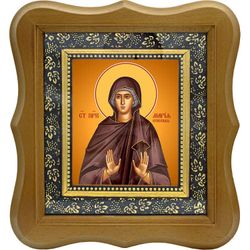 Мария Егисская преподобная. Икона на холсте.